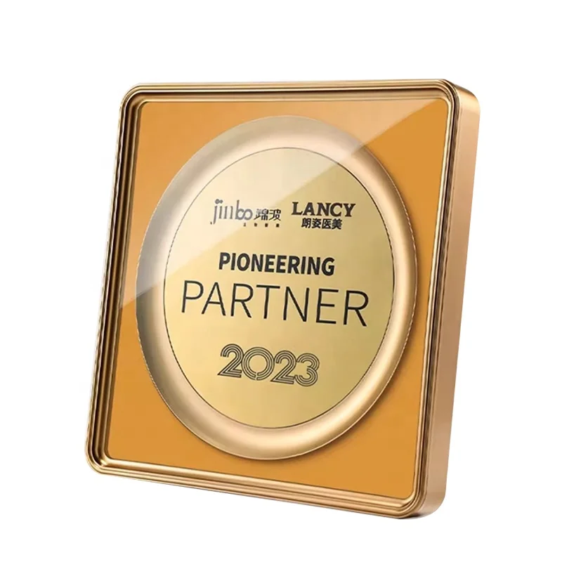 New design logo UV printing Aluminium Blank Metal Plaque corporation souvenir gifts