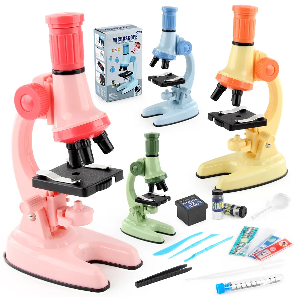 microscope primary school students science biological experiment equipment microscope toy 1200 times microscope toy box