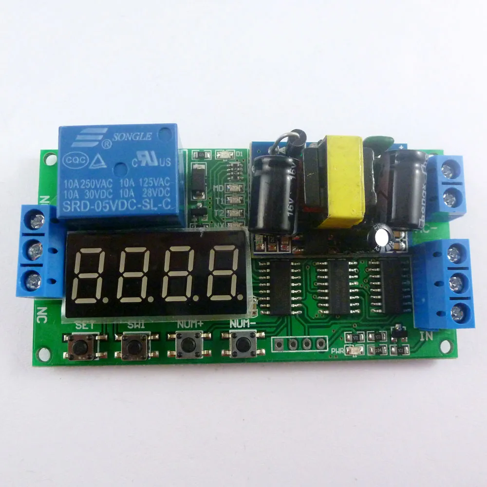 IO23B01 AC 110V 220V Converter Multifunction Self-lock Relay PLC Cycle Timer Module Delay Time Switch