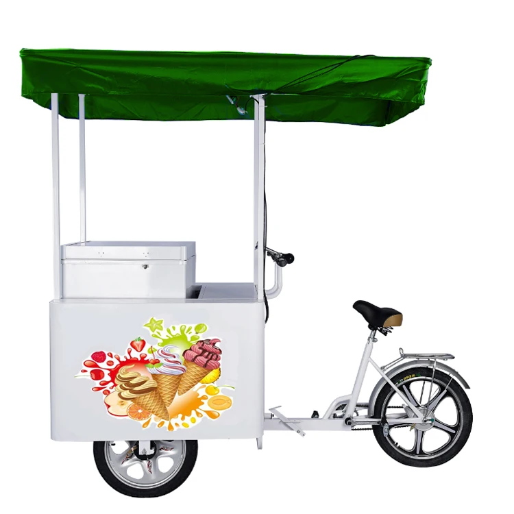 BD/BC-108 108litre 12v dc solar freezer ice cream tricycle motorized bike