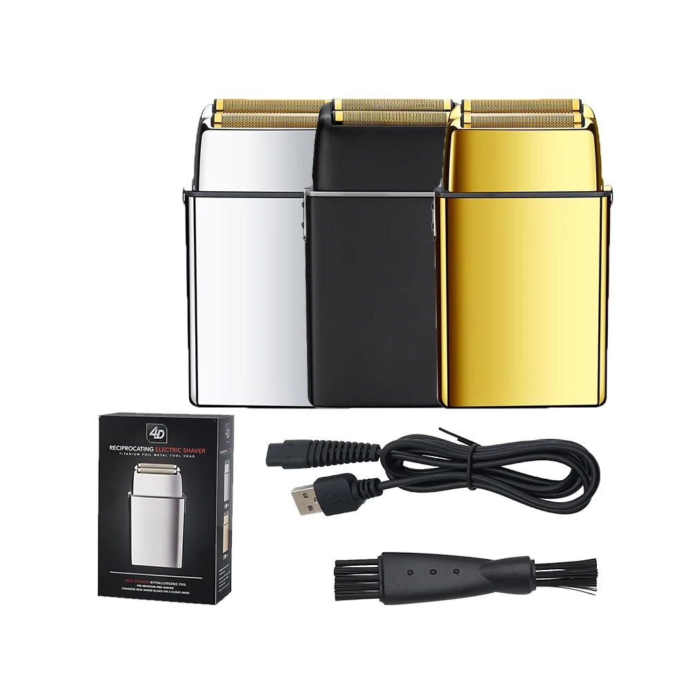 Metal Razor Foil Gold Head Hair Barber Beard Machine Electric Men Shaver