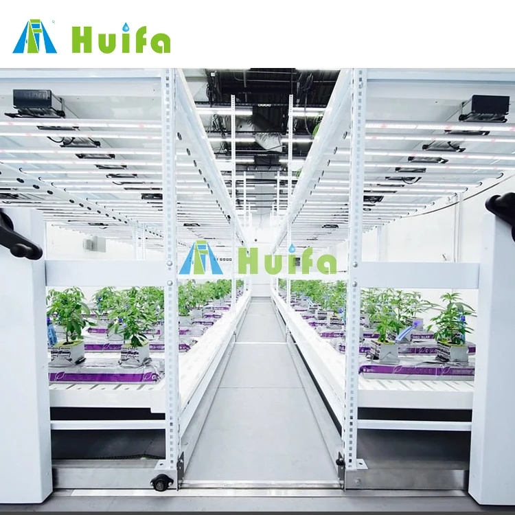 High Quality Used Hydroponic Equipment Mobile Rack For Sale In Greenhouse For Plants Growing