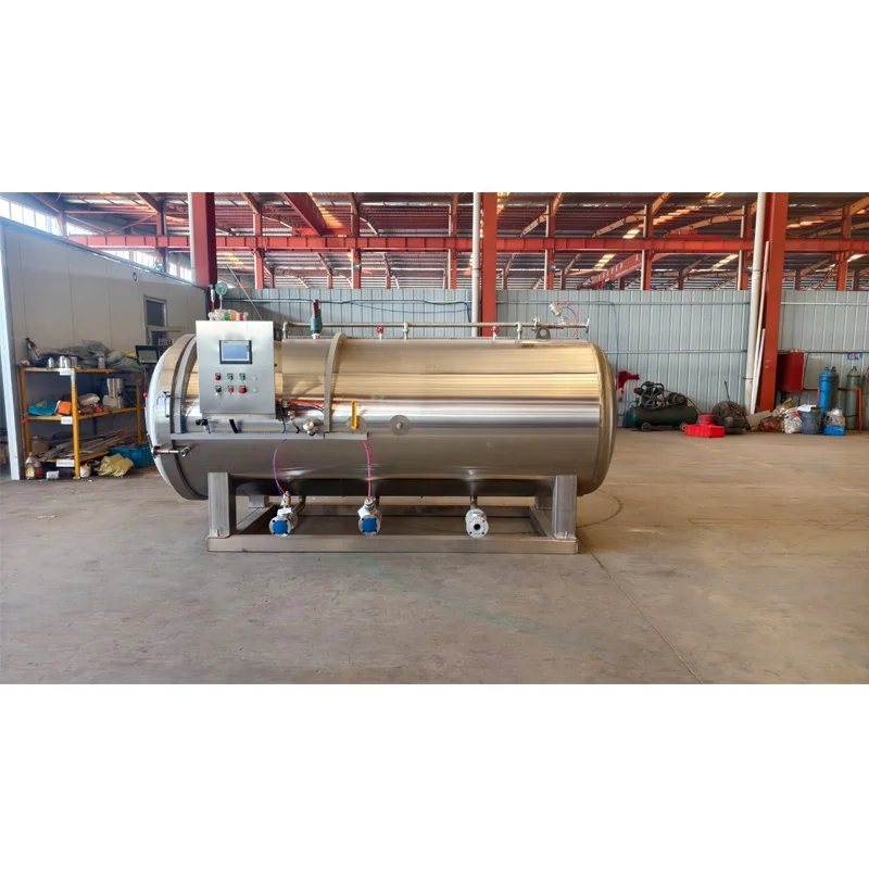 industrial steam air food sterilizer retort autoclave for soybean grains