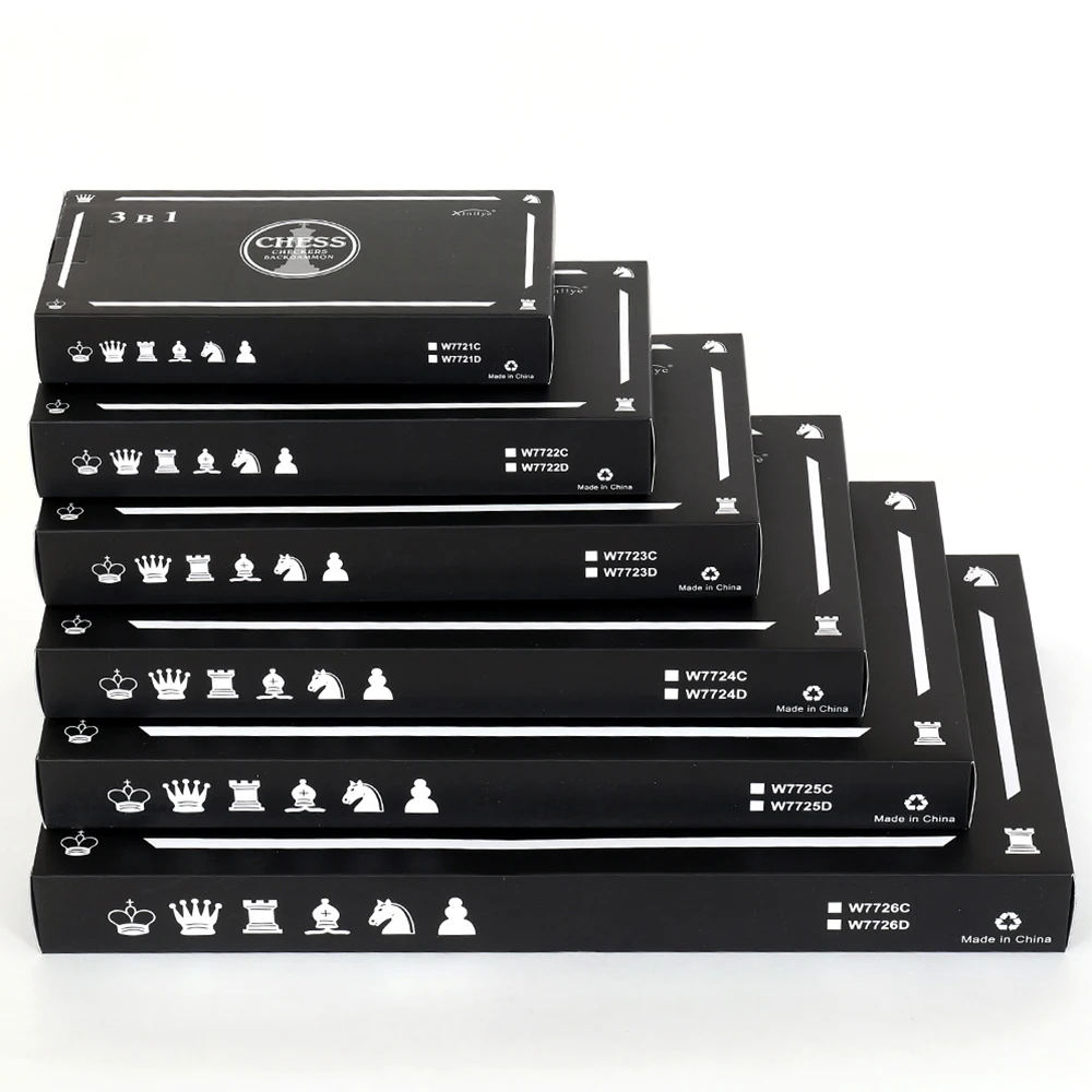 3-In-1 Chess Board Game Set Backgammon And Checkers 24/29/34/39/44/49cm Wooden Chess Set Sports And Leisure Chess