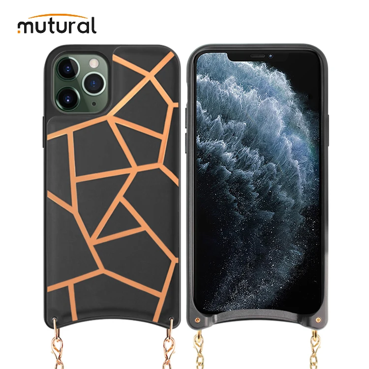 High Quality 6.7 6.7 5.8 inch Phone Accessories Luxurious Pu Leather Phone Case For Iphone Xs 6/7/8 Plus With Metal Chain