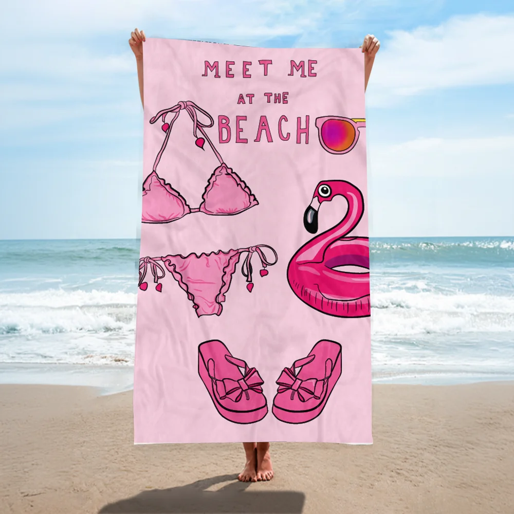 Custom Print Hawaii Swim Oversized Bulk Wholesale Large Digital Printed Quick Dry Luxury Microfiber Beach Towel