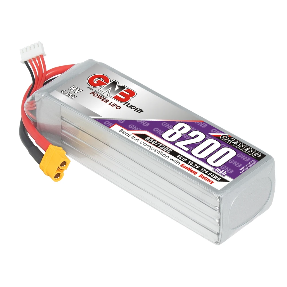 GNB GAONENG LiHV 8200 мАч 4S 15 2 В 65C 130C XT60 RC LiPo батарея гоночный автомобиль Дрон лодка FPV UAV DIY модели высокого напряжения