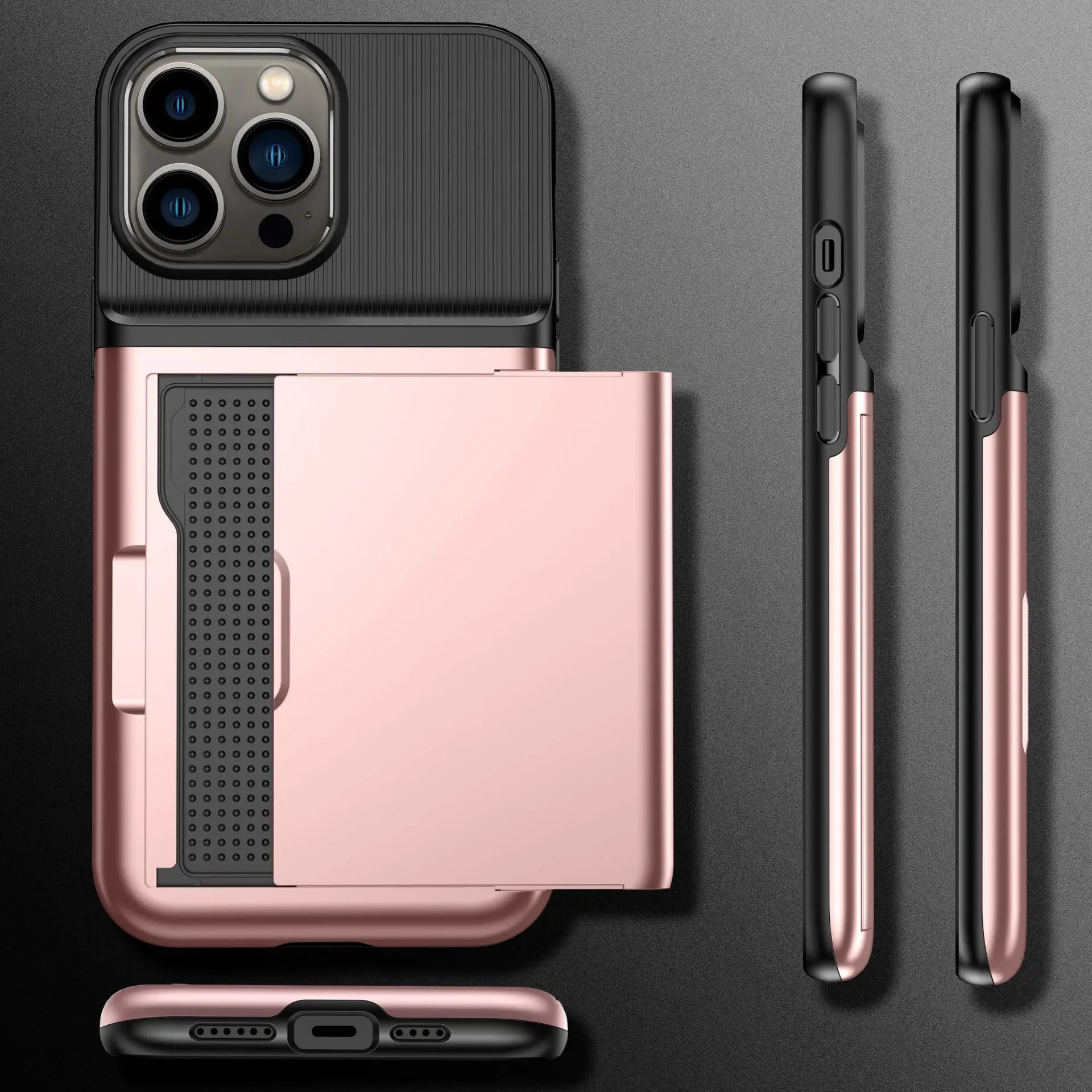 hot sale tpu pc flip card holder suitable mobile phone case for iPhone 14 plus 13 pro 11Pro max 12 Pro