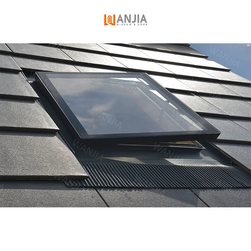 Wholesale modern design aluminum glass window casement roof window exterior top hung window aluminum skylight