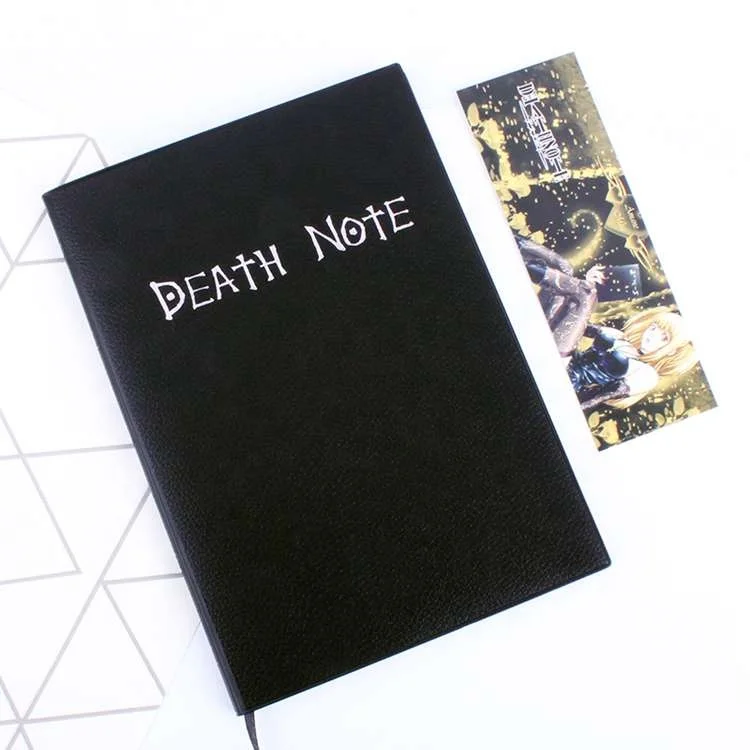 Cheap Hot Sale Top Quality  21*15cm PU Shell Paper Death Anime Notebook