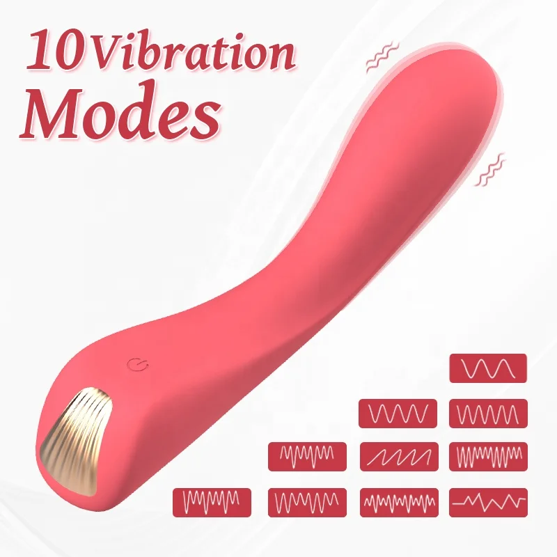 Elegant design g spot vibrator for women with 10 vibration modes dildo massager G&C stimulation sex toys for women