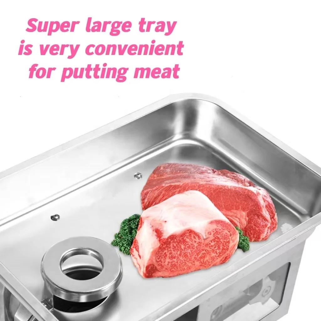 JQ-5R Stainless Steel Multifunction Food Processing Machinery Industrial Meat Mincer Fresh Meat Slicer Meat Slicer Machine 3mm