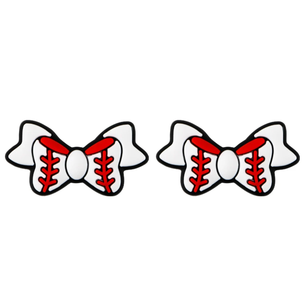 DIY Jewelry Food Grade Pendants Chew Basketball Game Gift Beaded Pen Silicone NFL American Football Sports Bow Focal Beads