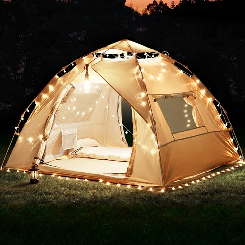 XIASHENG One Bedroom Automatic Features Outdoor Camping  Waterproof Fiberglass Poles Oxford Fabric Low MOQ Manufacturer Supplies