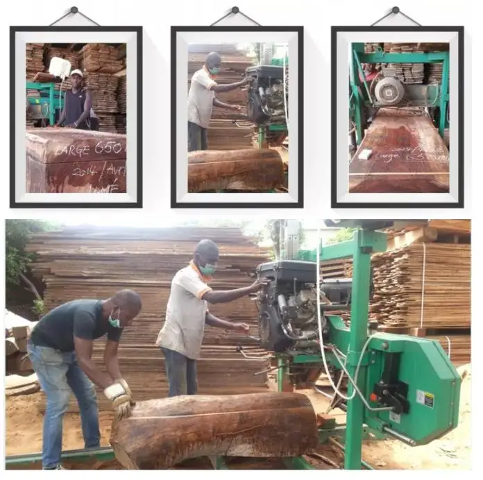 MJ375C Hot Sale Diesel Hortizontal Woodworking Band Saw For Log Timber