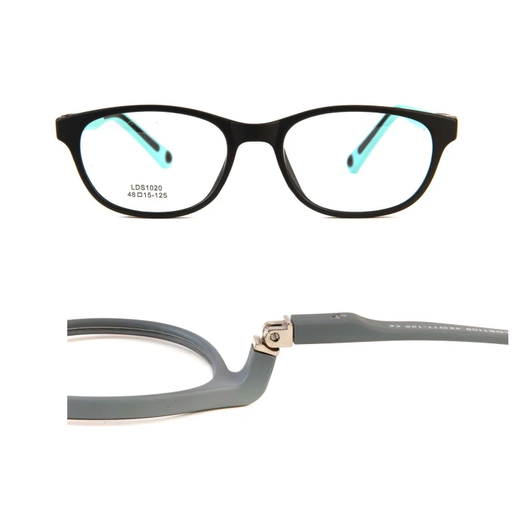 eyeglasses kids glasses Dual Colors  High Classic Flexible Hingeless Elastic Cord Environmental Candy Color children glasses