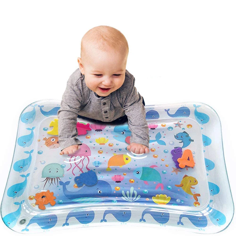 Inflatable Tummy Time Premium Water mat Infants and Toddlers baby water play mat