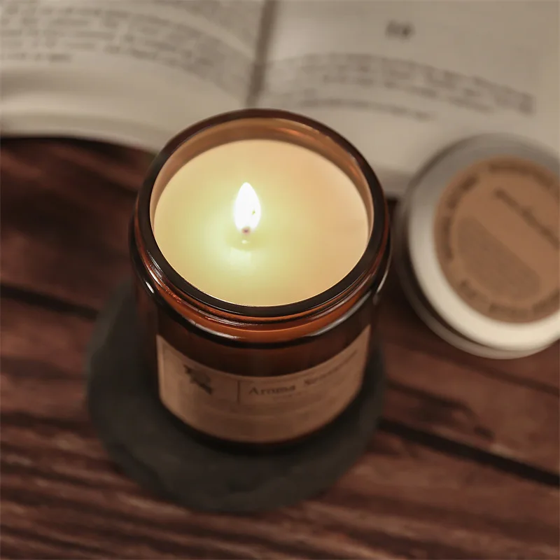 handmade gift cup wax smokeless romantic fragrance candle tea handmade plant wax scented candle