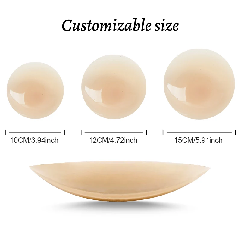 Reusable Invisible Silicone Nipple Covers with Strong Adhesive  Customized Packaging for Women Perfect for All Day Comfort