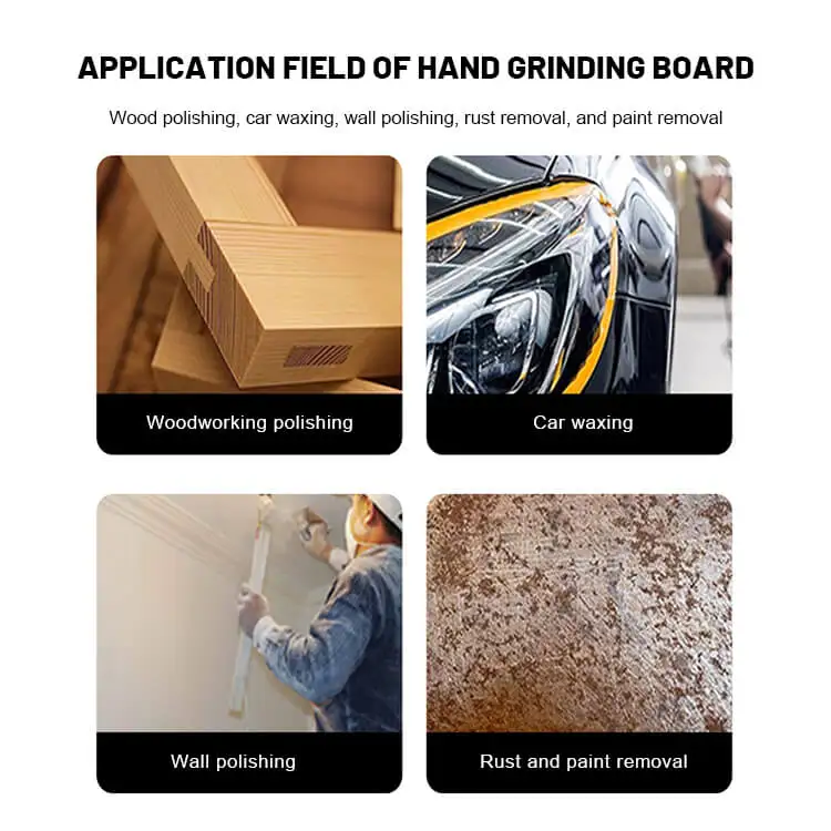 Adjustable 70*400mm Hand Sander Long Hand Sanding Block Dry Paint Sander for Car paint polishing