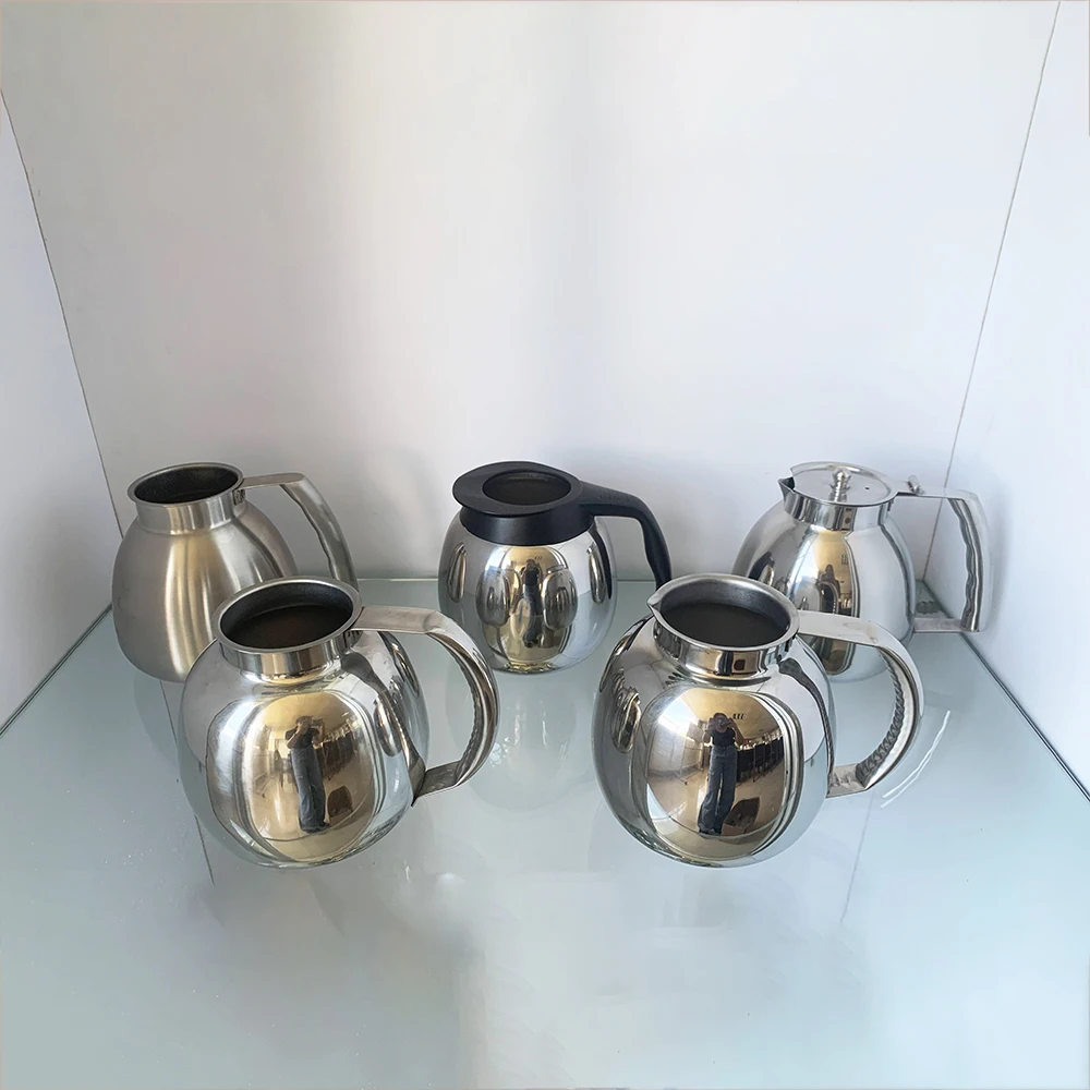 Aircraft cabin beverage pitcher Stainless Steel Coffee Decanter Airline Coffee Pot