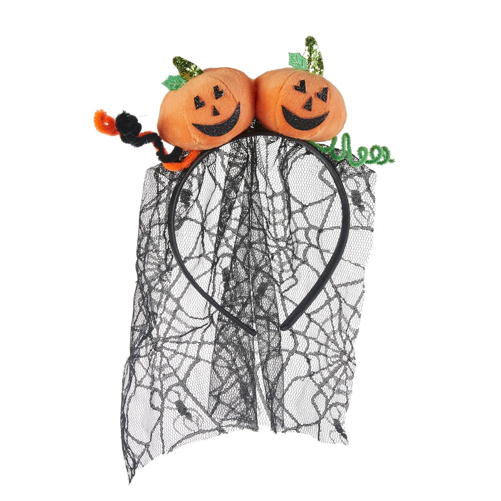 Halloween lovely Quality guaranteed Halloween Pumpkin Veil baby headbands headband women headband luxury for party