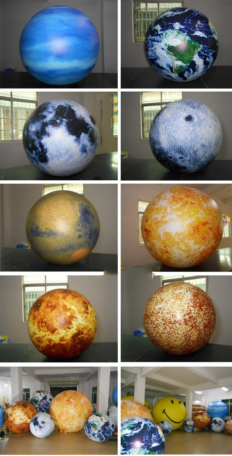 hot selling Giant Advertising Inflatable Moon Model Large Inflatable Moon Balloon With Led Light