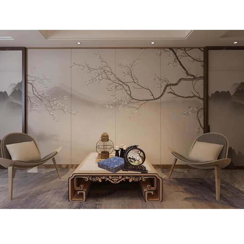 Shu Embroidery Giant Panda Pictures White With Brown Ornaments Intangible Cultural Heritage