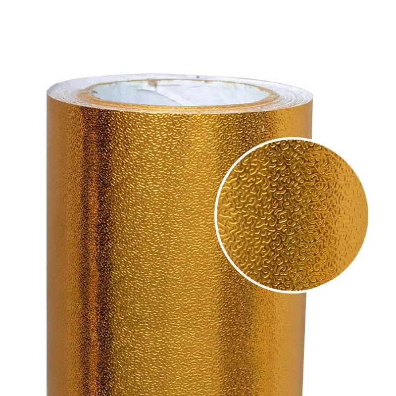 kitchen waterproof and oil proof sticker Wholesale home Decoration gold foil Self adhesive Wallpaper