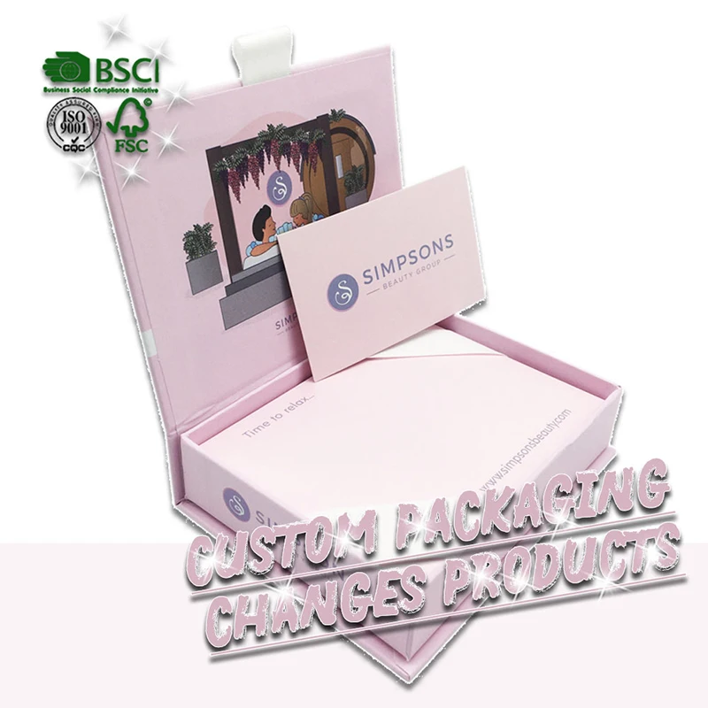 Wholesale Custom Favour Trinket Boxes Wedding Invitation Camping Party Blister Pack Paper Box