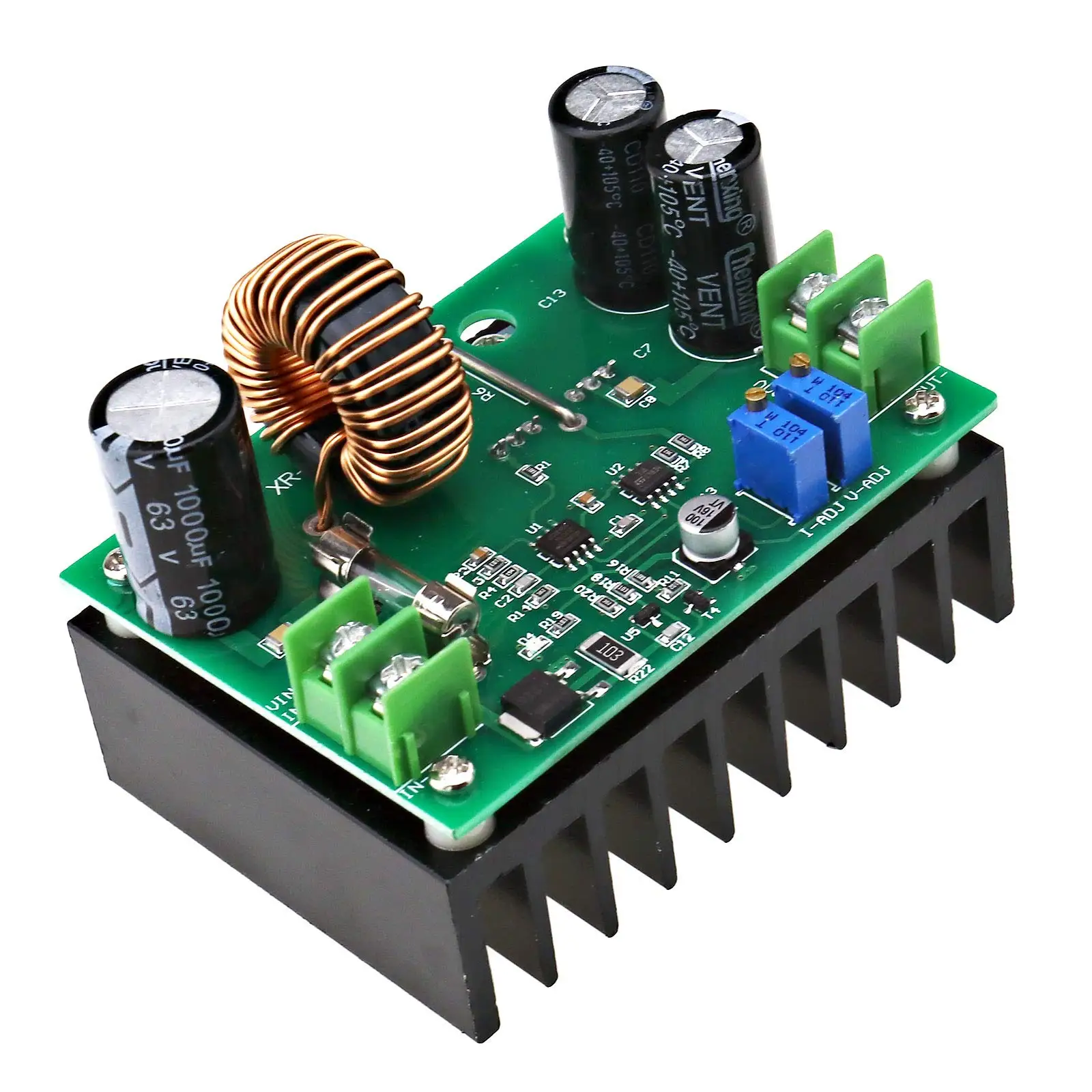 600W Boost Module Power supply DC-DC 9v-60V to 12v-80V 48V 72V Booster converter