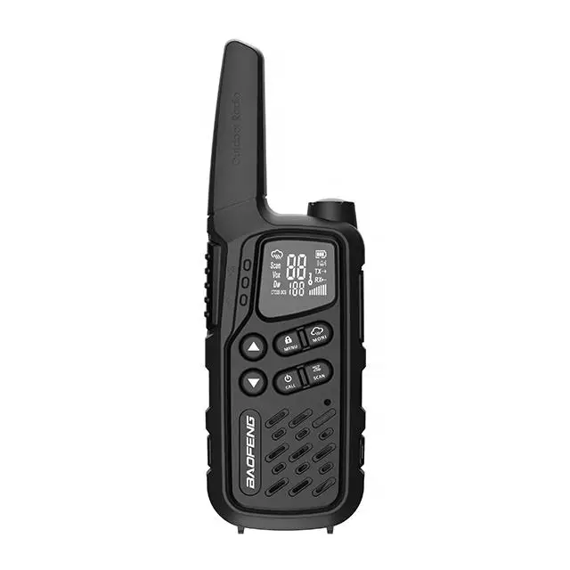 baofeng T25 Thin Radio 16 Channel Mini Colorful Portable Ham Radio Transceiver 2W/0.5W 2 pack walkie talkie