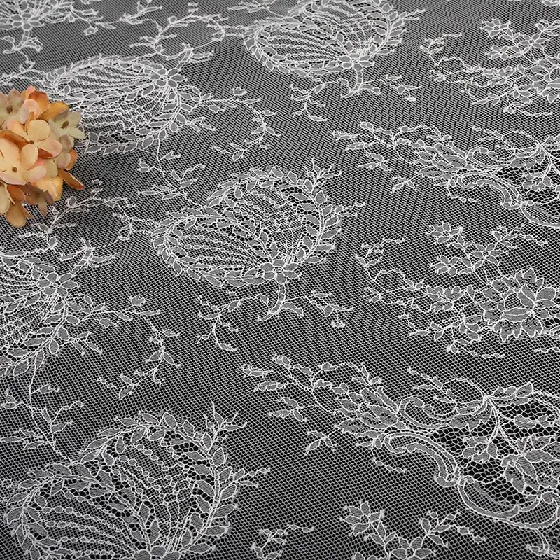 Hot sale chantilly lace fabric in dubai