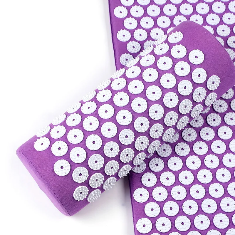 Hot Sales Acupressure Massage Mat Pillow Set Yoga Mat For Relieves Stress Back Neck Acupuncture Needles Mat
