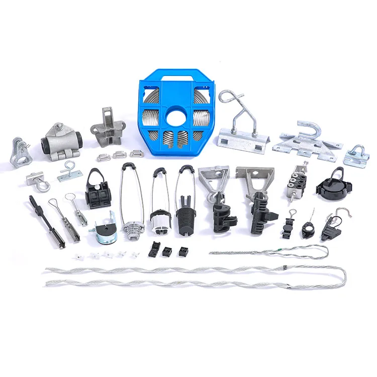 Outdoor FTTH Insulation Tension Clamp Fiber Optic Drop Cable Wire Clamp