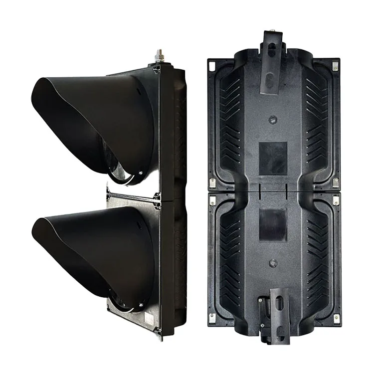 Outdoor Waterproof 300mm Traffic Signal Light 12V Intelligent LED with Red Green Yellow Lens PC Material Safety Warning Light