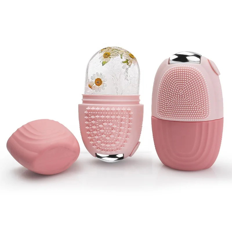 Wholesale Customized Logo Mini Beauty Skin Black Care Cooling Massage Ice Roller For  Face Eye Body