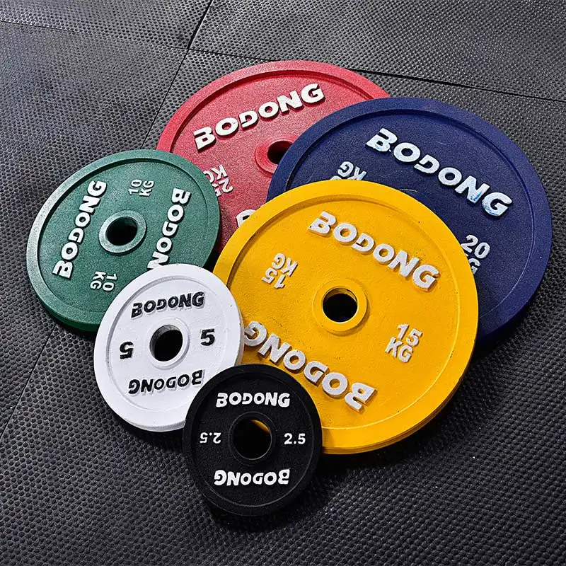 Competition Weight Plates Strength Training Cast Iron Fitness Equipment Calibrated Weight Plates