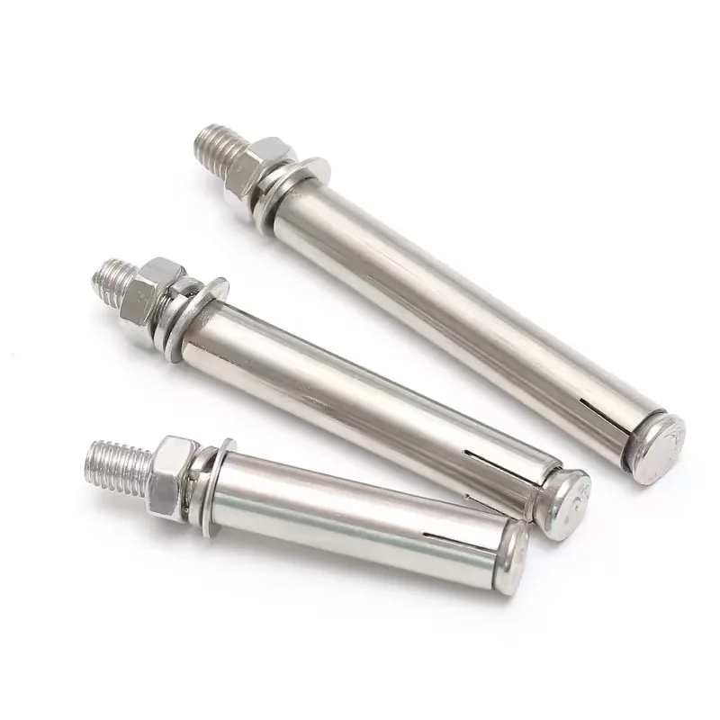 Stainless Steel Fasteners Threaded Rod External Hex Nut Washer Heavy Screw Fixing Concrete Wedge Sleeve Expansion Anchor Bolt