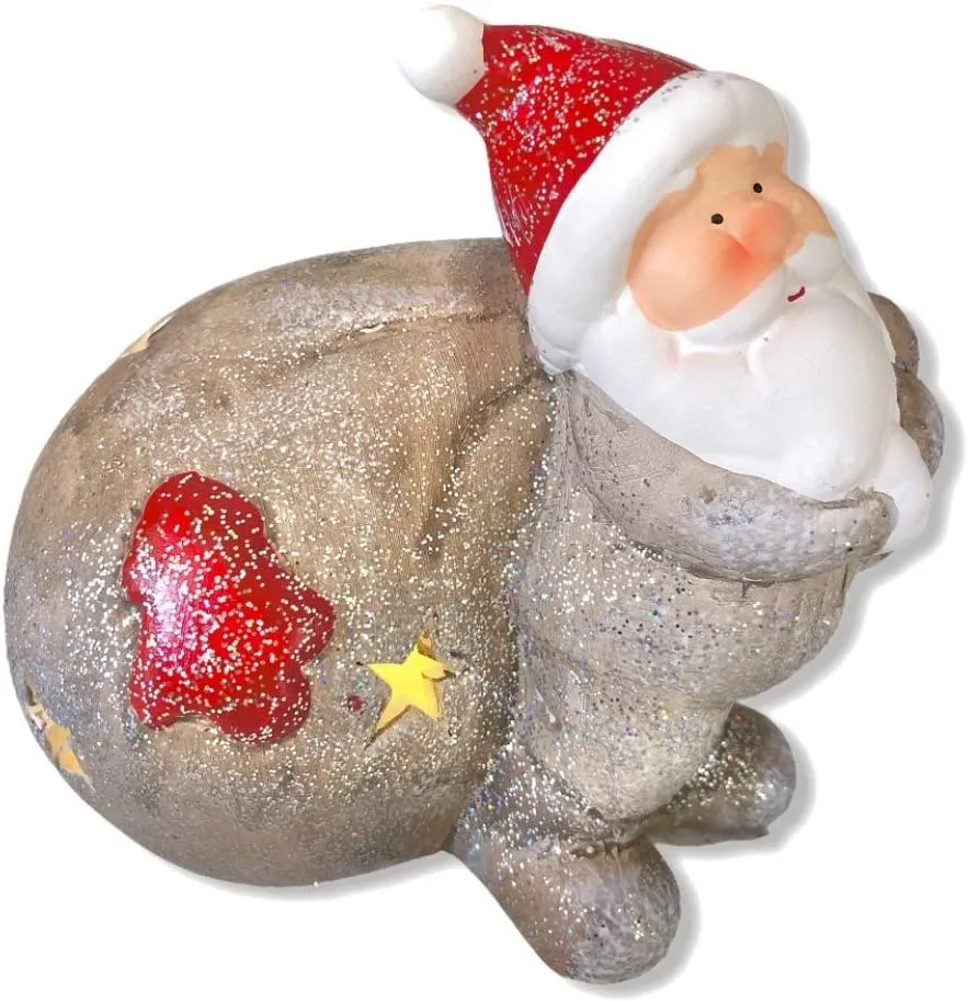 FREE SAMPLE Santa Carrying Bag Ornament Christmas Tree Decoration Collectible Figurines Artfully Crafted Realistic Miniatures