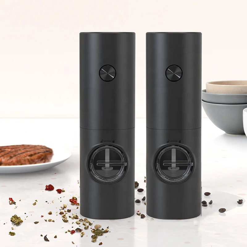 2 шт. электрический шлифовальный станок Встроенная батарея в базовый набор мельниц для соли и перца перец мельница раскатной валик