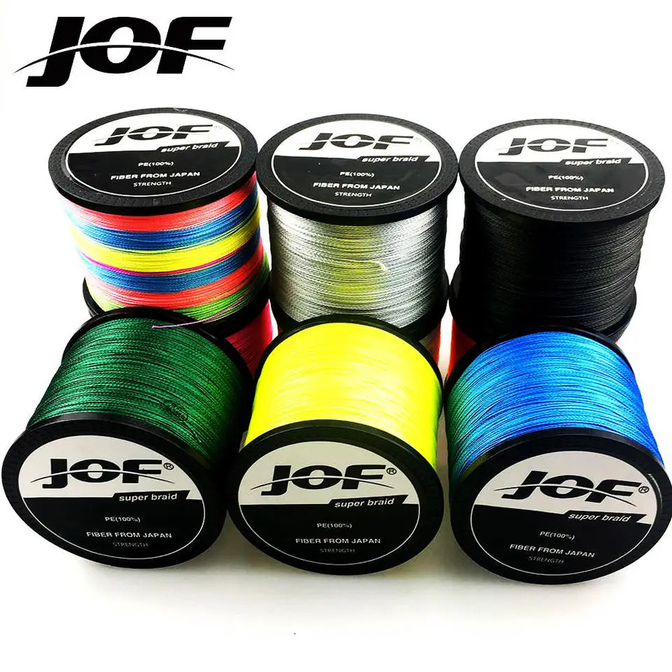 JOF PE X9 1000 м анти-укус стойкость к истиранию 2lb-100lb 9 прядей плетеная леска fishingline