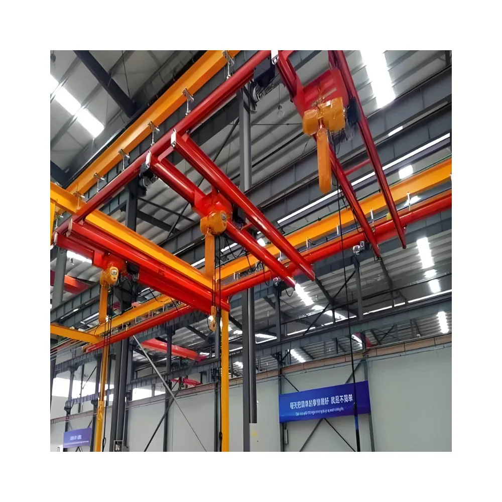 Construction Lifting Machinery KBK Aluminium Crane 500kg 1000kg Pendent Control