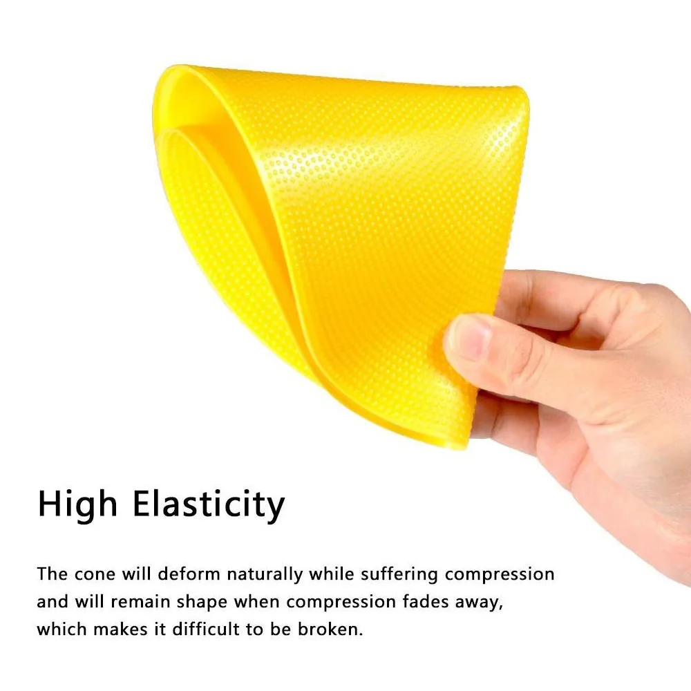 10 Pack Multiple Colors and Sizes Non-skid Floor Flat Disc Markers Flat Spot Markers for Training Sessions Set