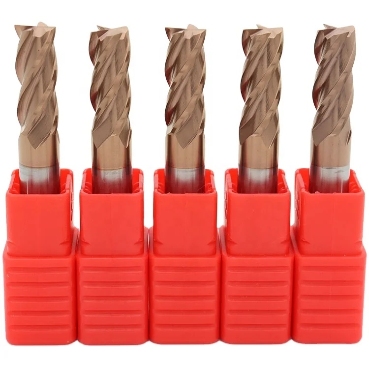 Spiral Milling 8mm Fraser Fresa Metal Duro HRC55 Endmill Cutter Micro Grain End Mill