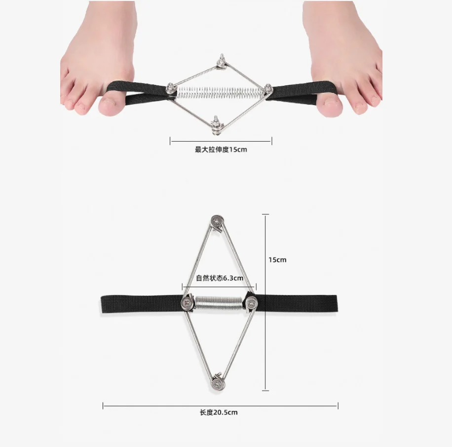 Big toe Separator Training belt Hallux valgus Corrector tension Strap Stainless Steel Springs foot Bunion stretch toe orthotics