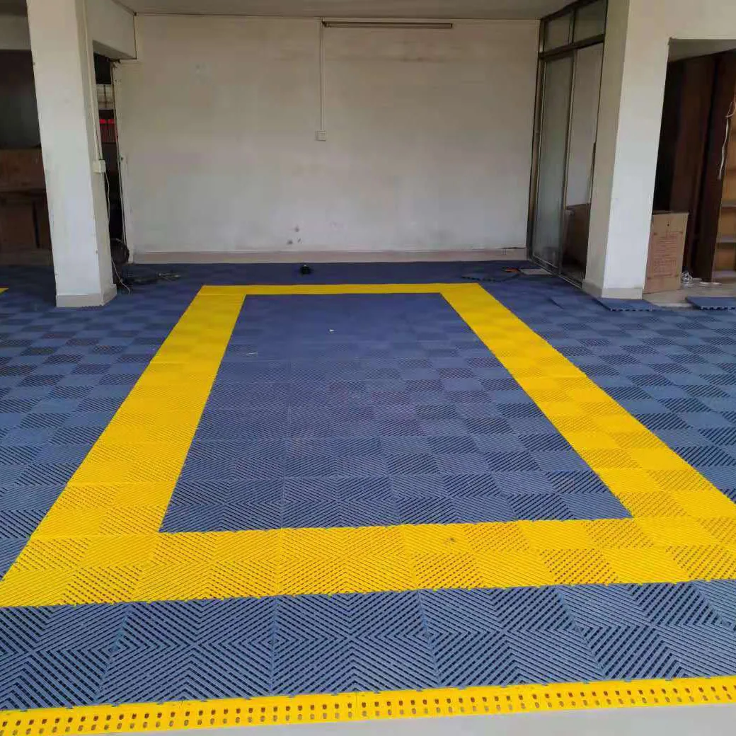 Best price garage floor tiles 40 cm modular interlocking floor mat for 4s shop exhibition shop