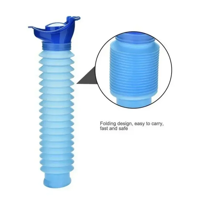 Emergency retractable urinal for boys and girls