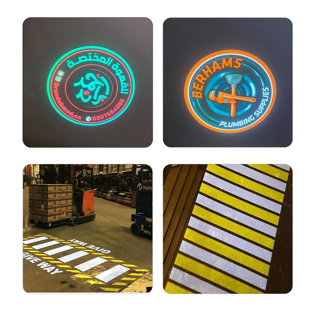 Custom 120w Outdoor Waterproof Gobo Projector Light 14000 Lumen Logo Floor Projector 60w 100w High Brightness Super Clear