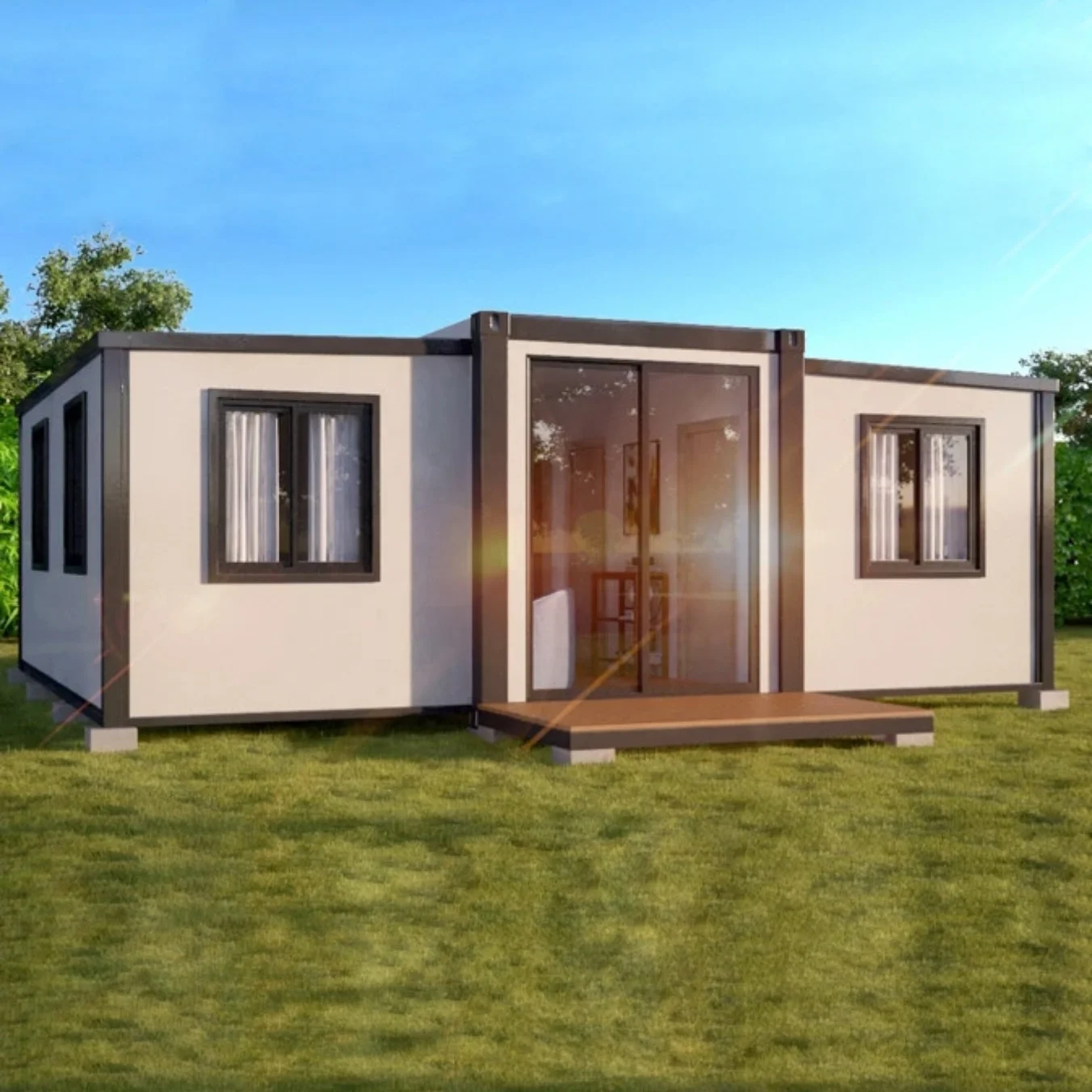 Australia Standard Prefabricated Expandable Container House Price With Bath room/kitchen room/living room/bedroom